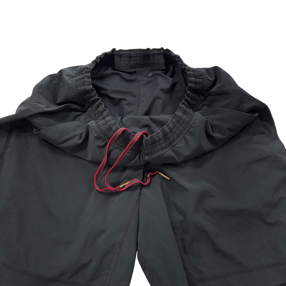 Lululemon Pace Breaker Shorts Men Sm Black Lined 7" Topo Print Side Panels - Picture 4 of 10